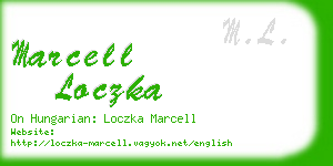 marcell loczka business card